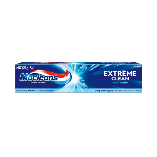 Macleans Extreme Clean Whitening Fluoride Toothpaste - 170g