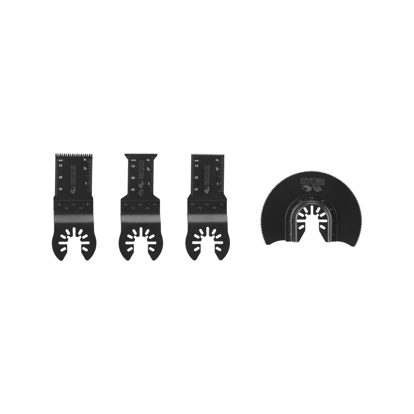 Ryobi Multi Tool Blade Set - 32-88mm - 4 Piece