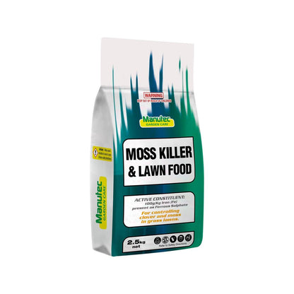 Manutec Moss Killer & Lawn Food - 2.5kg - Soluble Granules - Selective