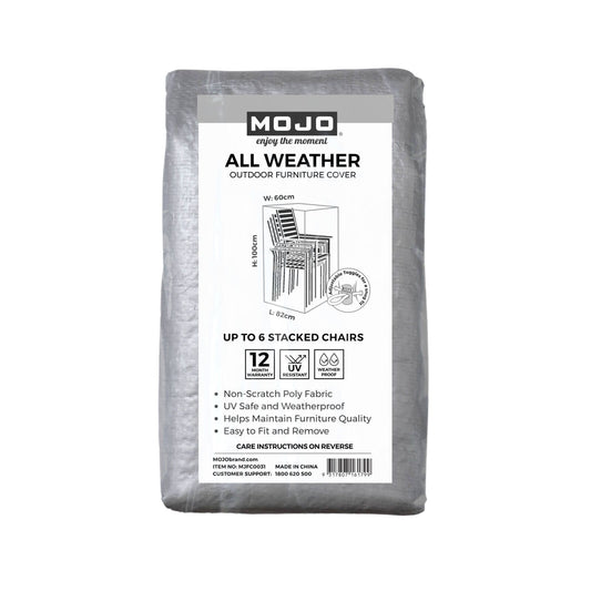 Mojo All Weather 6 Stack Chairs Cover - 600 x 1000mm