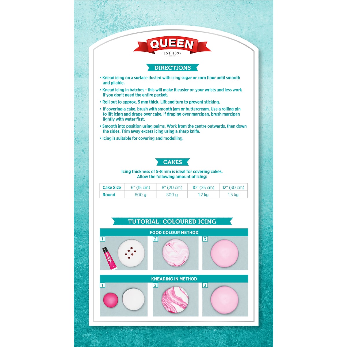 Queen Ready To Roll Icing White 1kg