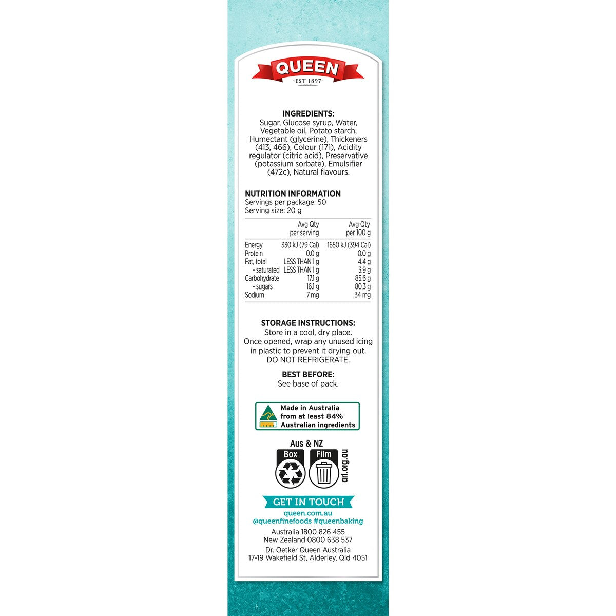 Dr. Oetker Ready To Roll Icing White 1kg