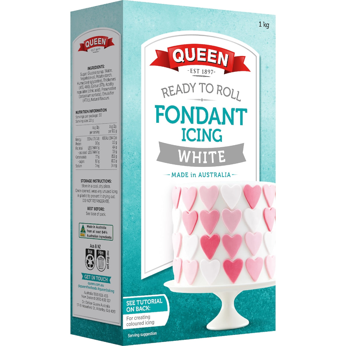 Queen Ready To Roll Icing White 1kg