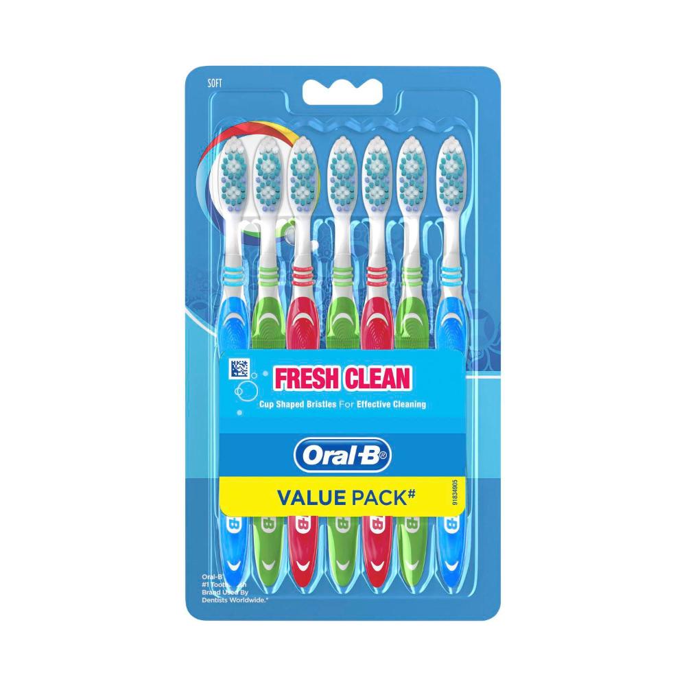 Oral B All Rounder Fresh ean Soft Toothbrush - 7 Pack