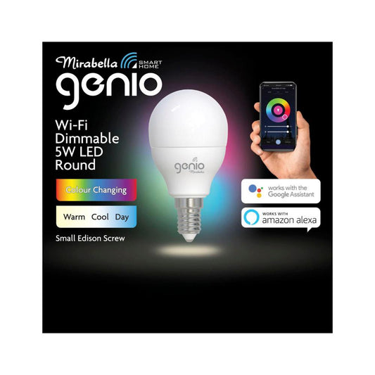 Mirabella Genio Fancy Round Wifi 5w Ses 470lm 2700k-6500k - 1 pack
