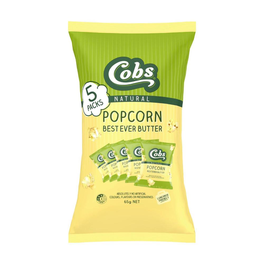 Cobs Best Ever Butter Multipack Lunchbox Snacks - 5 Pack