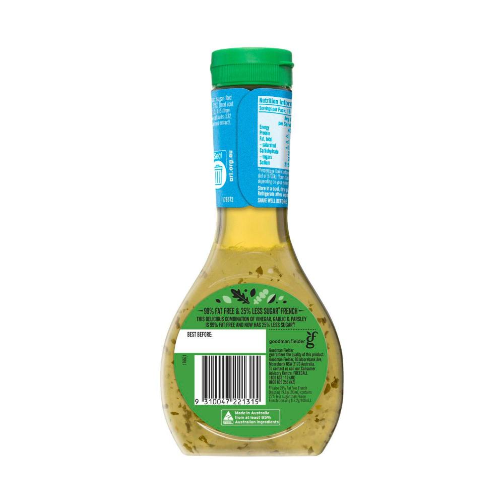 Praise Dressing French Fat Free 25% Less Sugar - 330mL