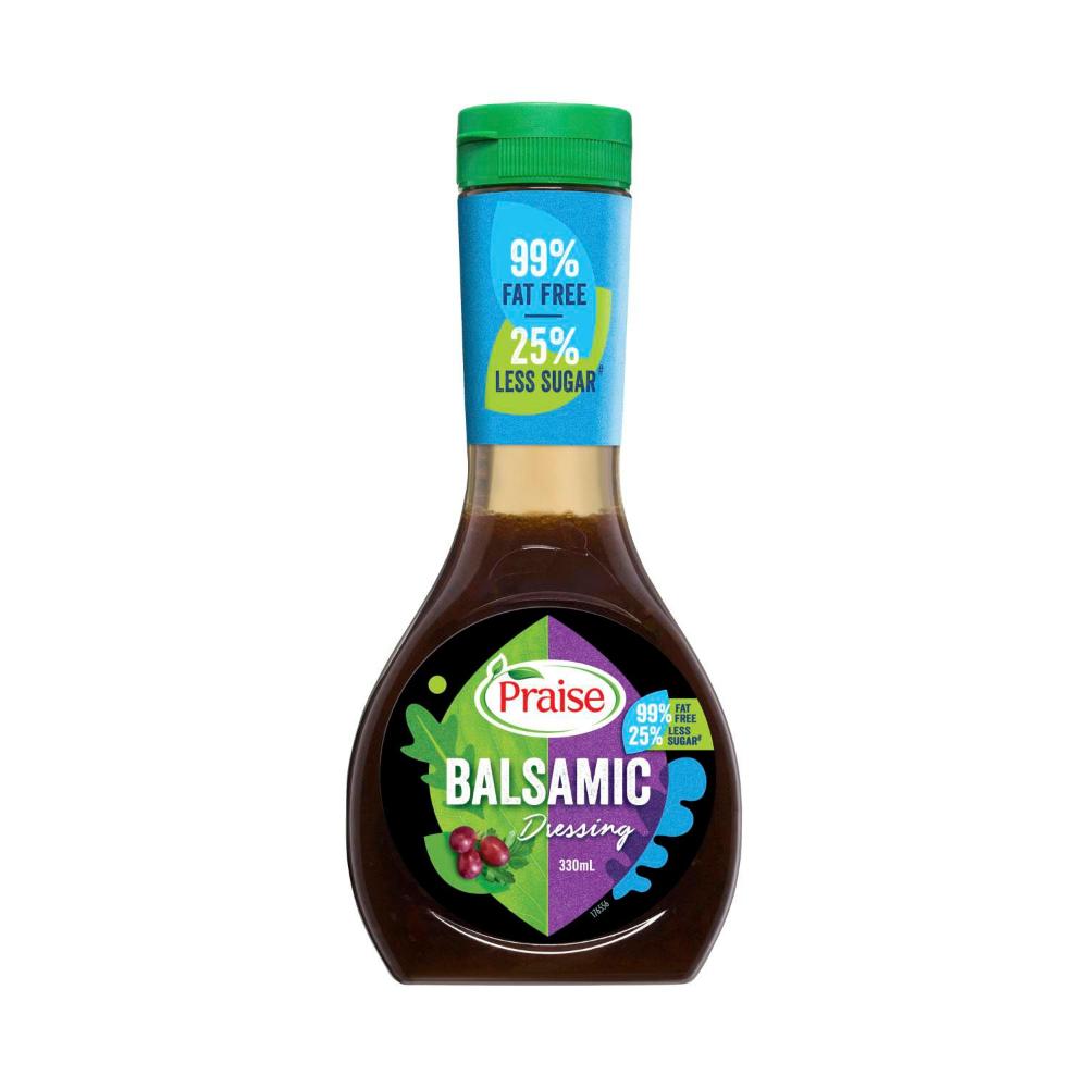 Praise Dressing Balsamic Fat Free 25% Less Sugar - 330mL