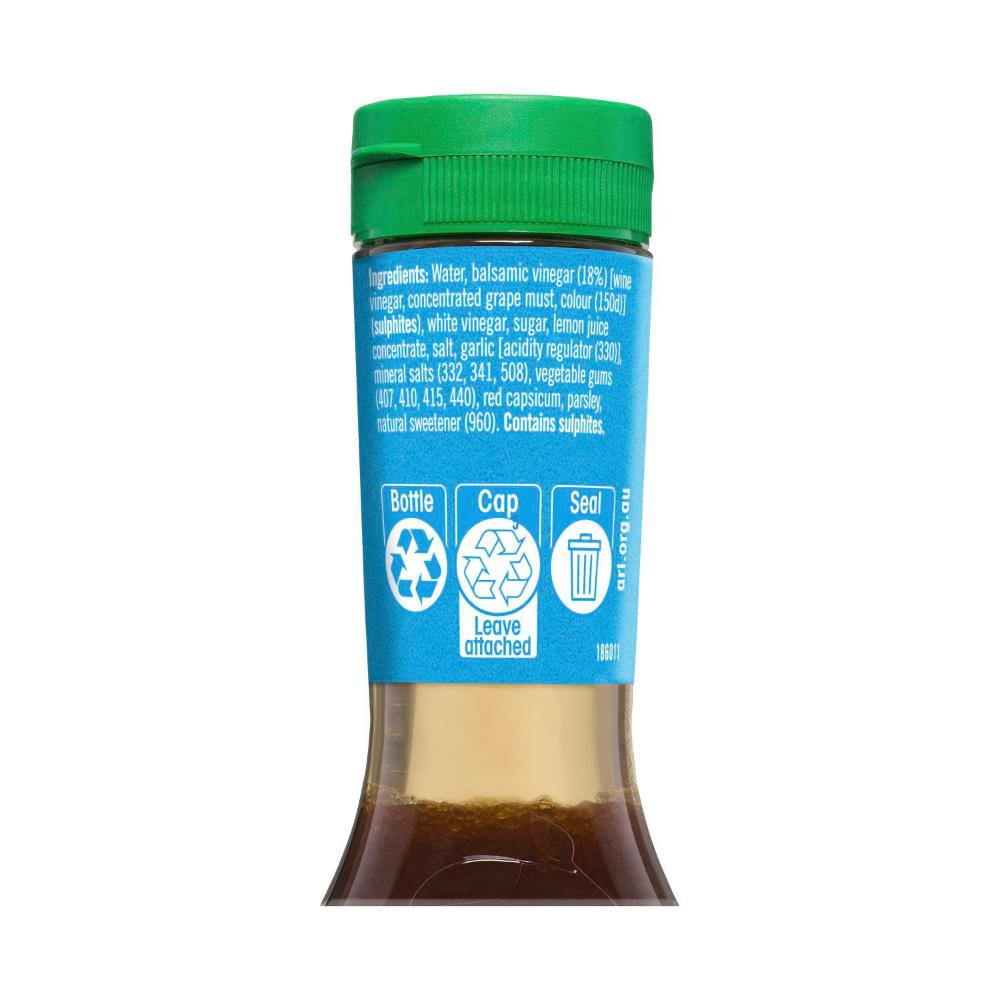 Praise Dressing Balsamic Fat Free 25% Less Sugar - 330mL