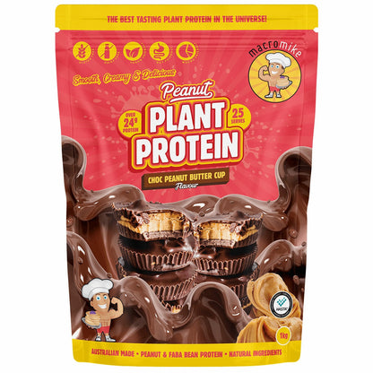 Macro Mike Peanut Butter Cup Plant Protein Powder Creamy 1kg