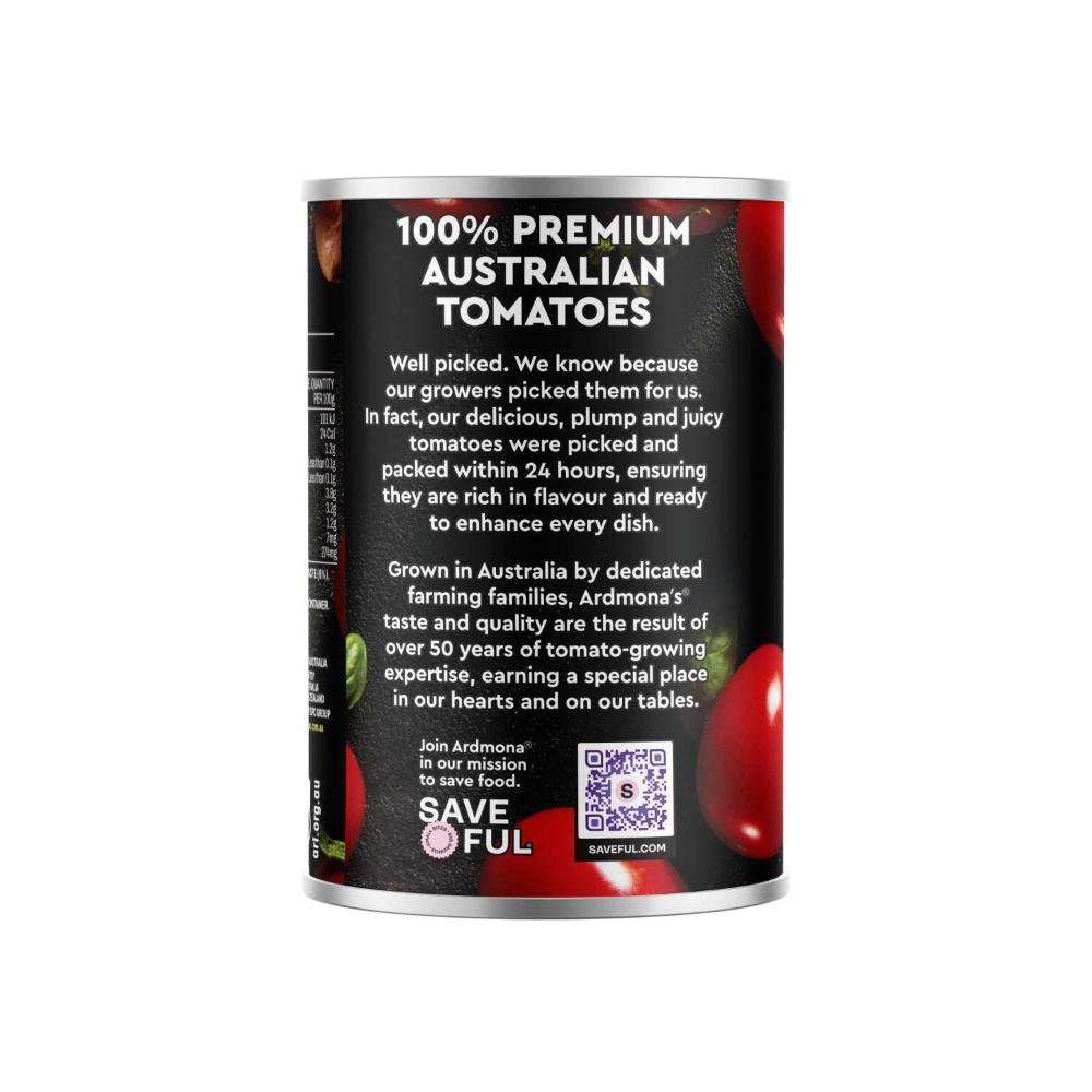 Ardmona Rich & Thick Tomatoes With Garlic & Basil - 410g