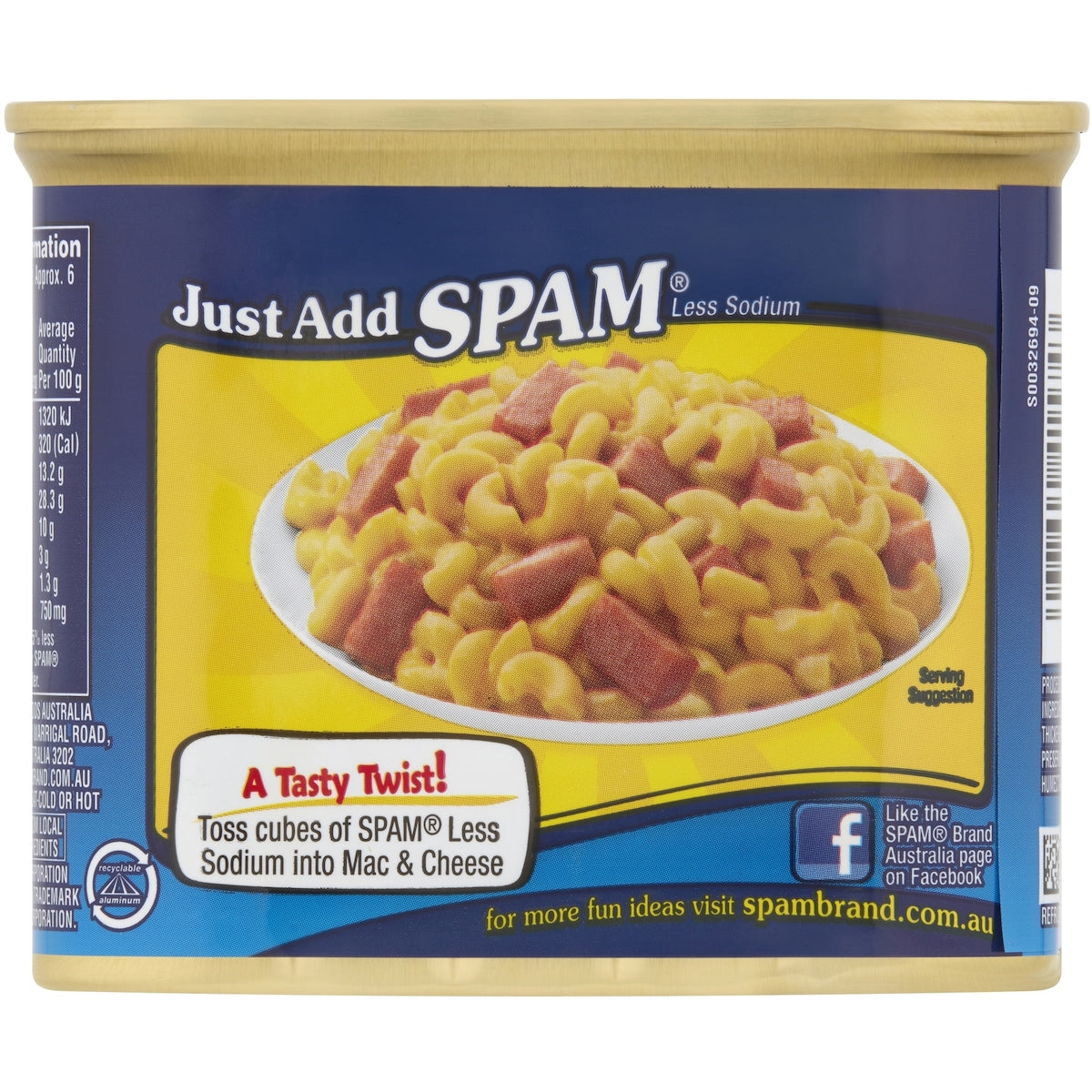Spam Ham Low Salt 340g
