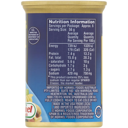 Spam Ham Low Salt 340g