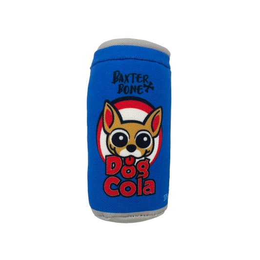 Baxter Bone Dog Cola Soda Can Plush Toy