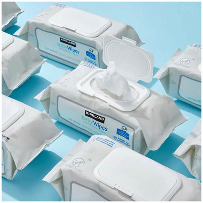 Kirkland Signature Fragrance Free Baby Wipes Gentle White 9 x 100 Pack