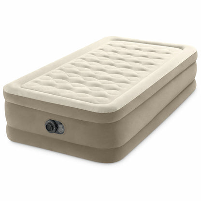 Intex Twin Ultra-Plush Airbed Fiber-Tech 64426NZ Beige 99 x 191x46cm