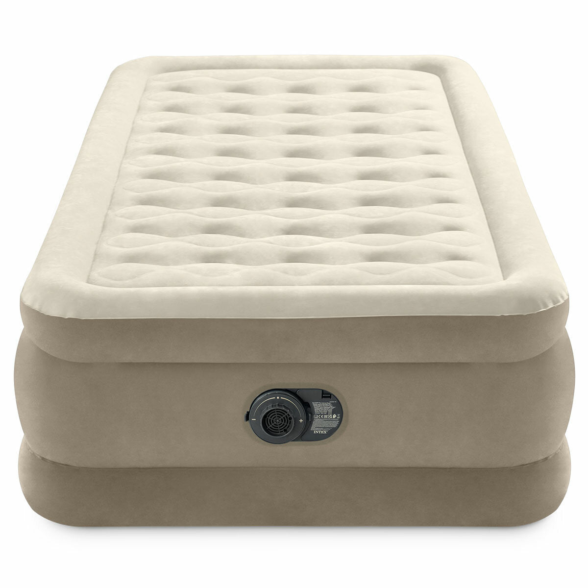 Intex Twin Ultra-Plush Airbed Fiber-Tech 64426NZ Beige 99 x 191x46cm