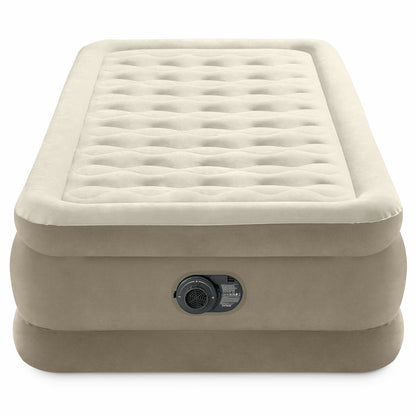 Intex Twin Ultra-Plush Airbed Fiber-Tech 64426NZ Beige 99 x 191x46cm