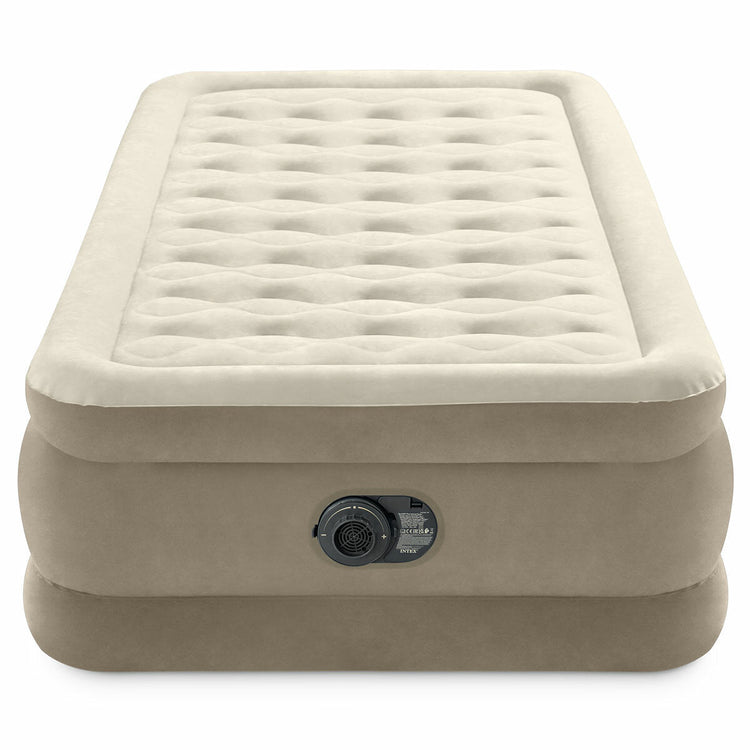 Intex Twin Ultra-Plush Airbed Fiber-Tech 64426NZ Beige 99 x 191x46cm