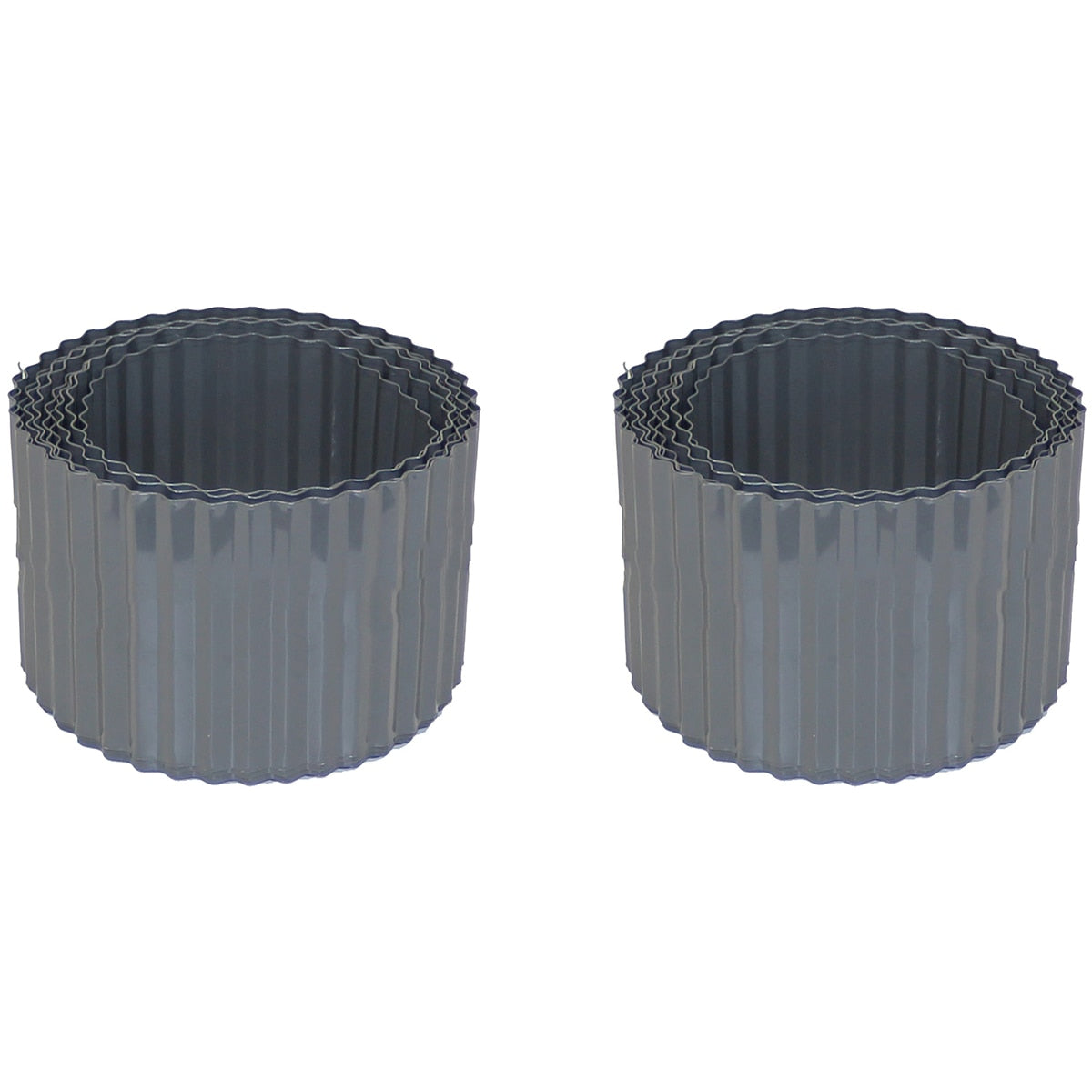 Greenlife Metal Garden Edging Roll 2 x 6M x 150mm Slate Grey
