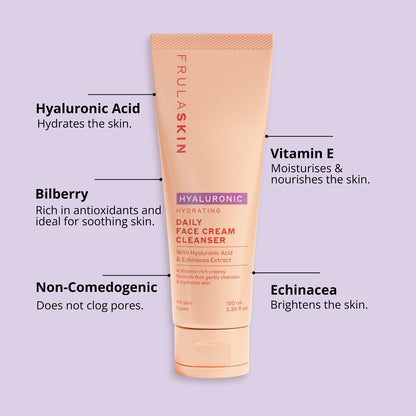 Frula Hyaluronic Daily Face Cream Cleanser 100ml