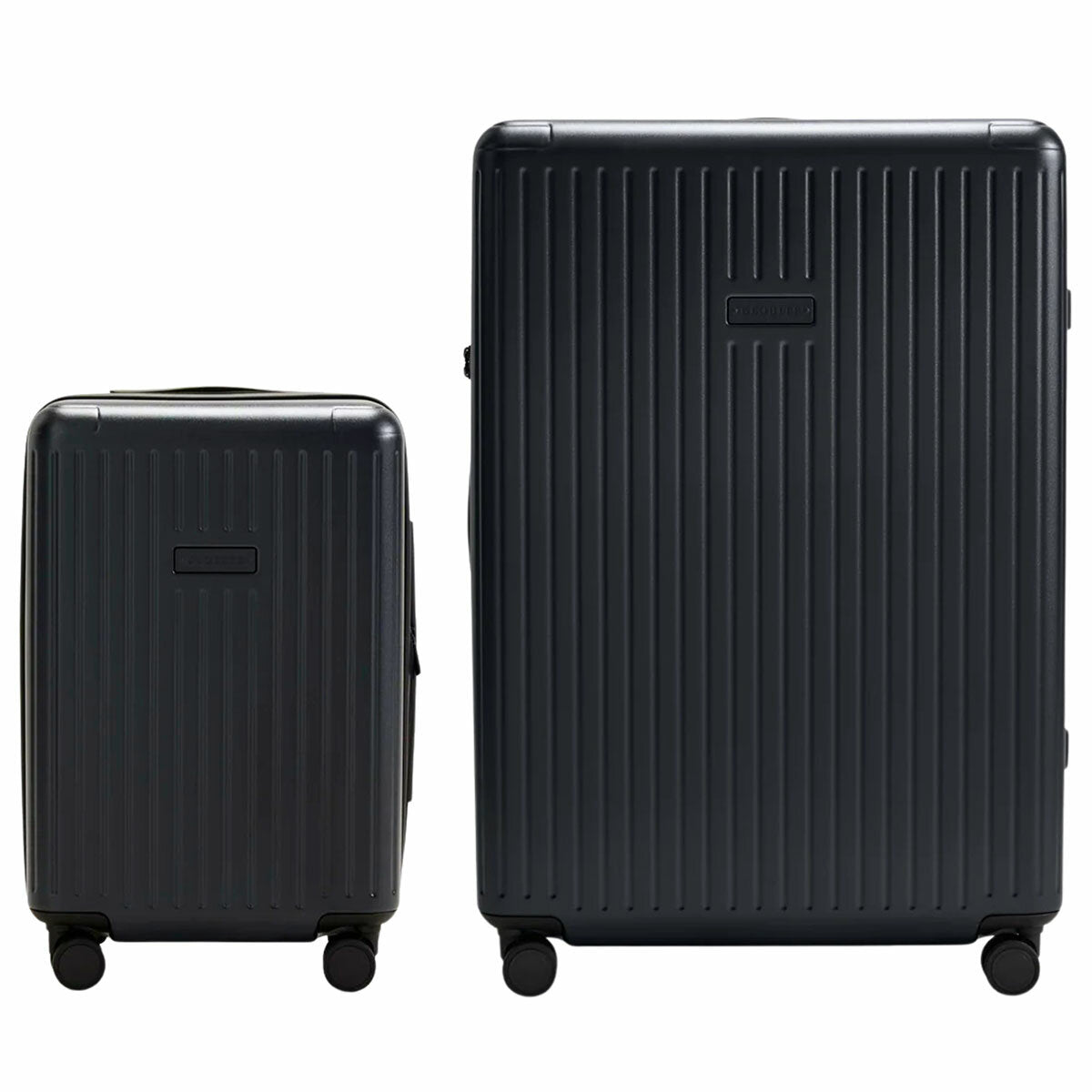 Globite 2-Piece Luggage Set with 4 Packing Cubes Black Polycarbonate
