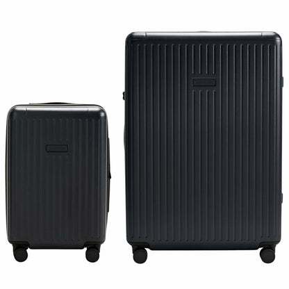 Globite 2-Piece Luggage Set with 4 Packing Cubes Black Polycarbonate