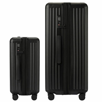 Globite 2-Piece Luggage Set with 4 Packing Cubes Black Polycarbonate