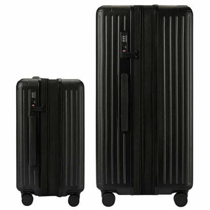 Globite 2-Piece Luggage Set with 4 Packing Cubes Black Polycarbonate