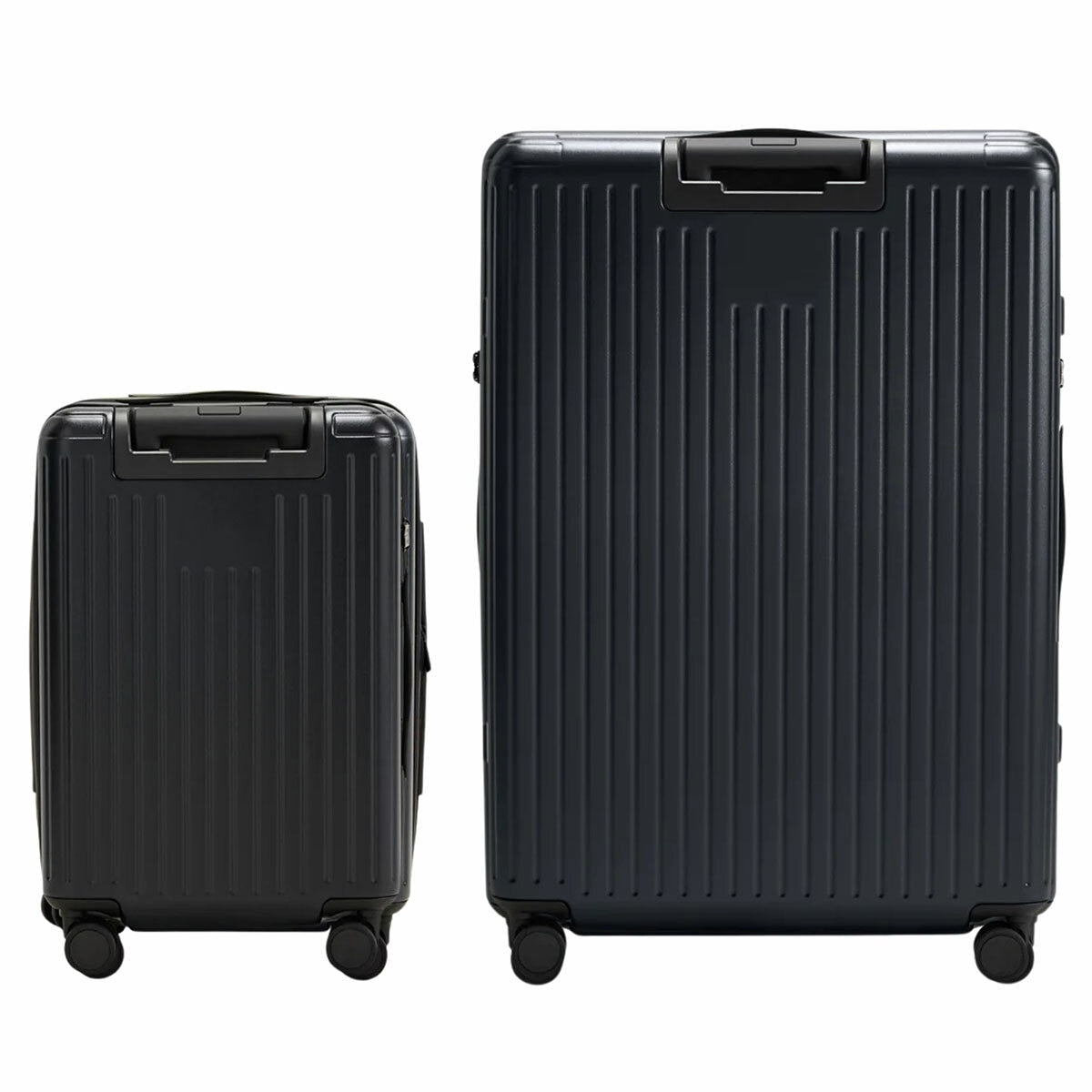 Globite 2-Piece Luggage Set with 4 Packing Cubes Black Polycarbonate