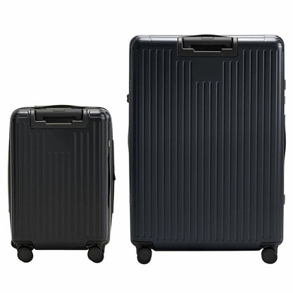 Globite 2-Piece Luggage Set with 4 Packing Cubes Black Polycarbonate