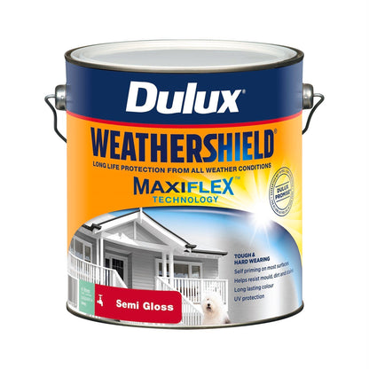 Dulux Weathershield Exterior Paint - 4L - Deep Semi Gloss