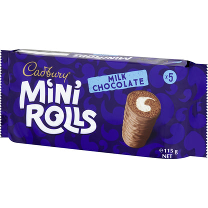 Cadbury Chocolate Mini Rolls 115g 5 Pack