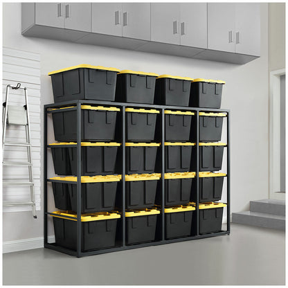Gorilla 20-Bin Rack Organiser CTCO88BR-20B Black Steel Heavy Duty