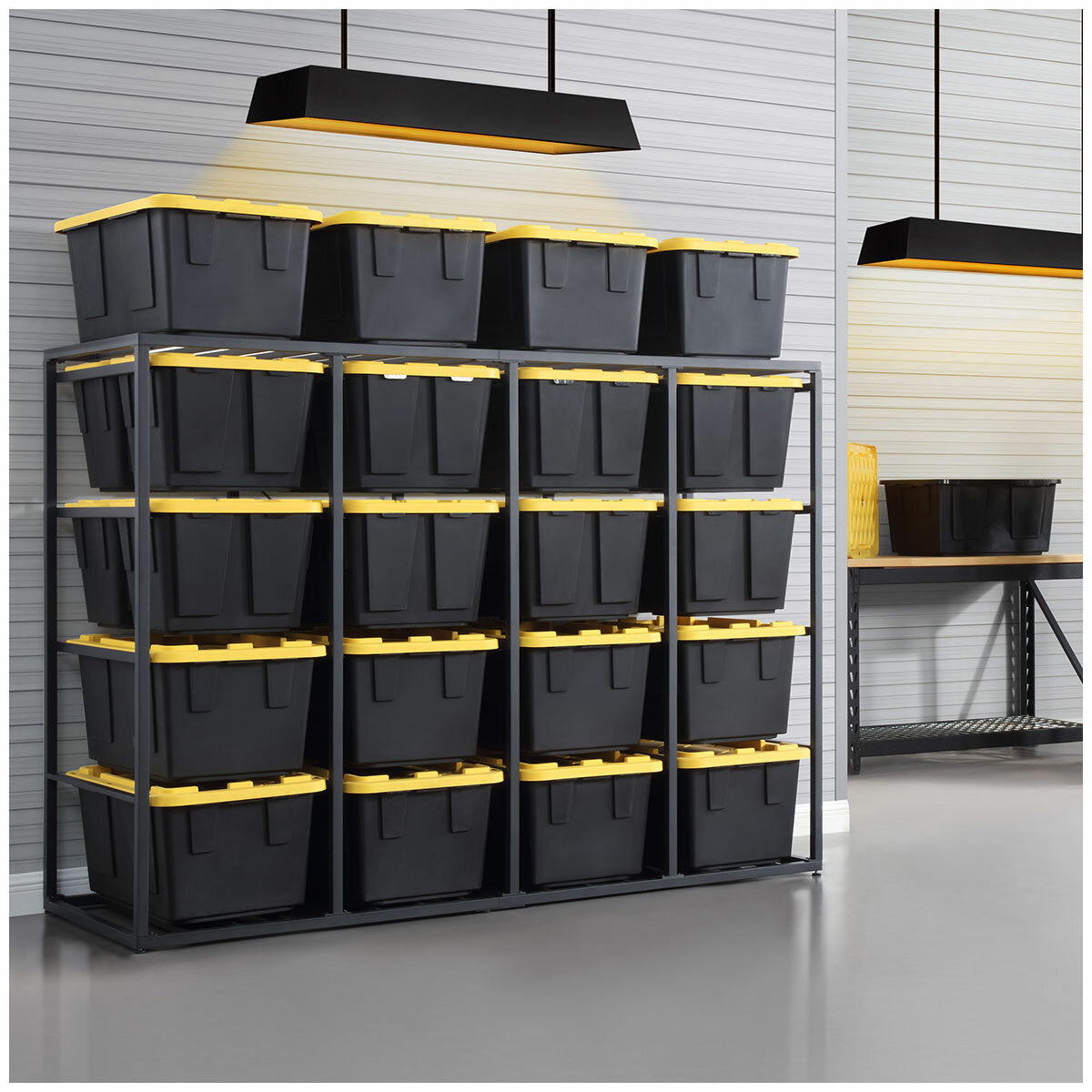 Gorilla 20-Bin Rack Organiser CTCO88BR-20B Black Steel Heavy Duty
