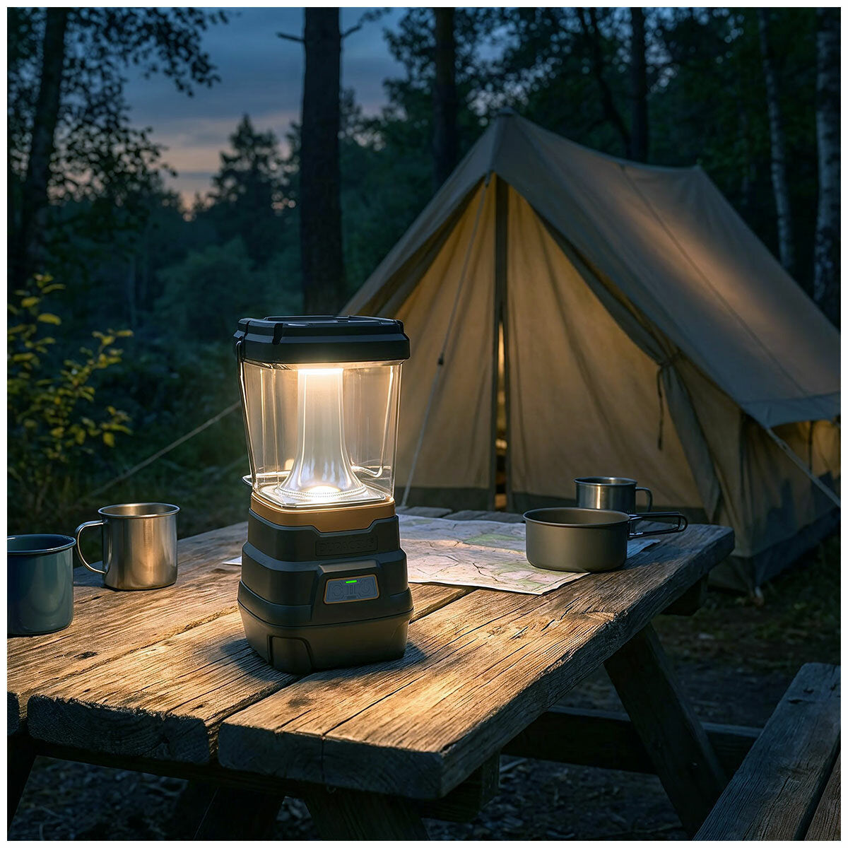 Duracell Tri-Powered Lantern Rechargeable Black 5000 Lumen 5000L