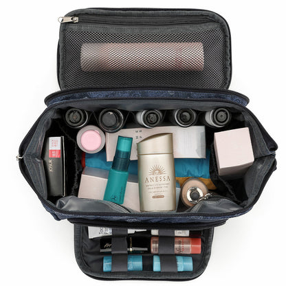 Tosca Water-Resistant Grooming Organiser TCA581 Black Nylon 1L