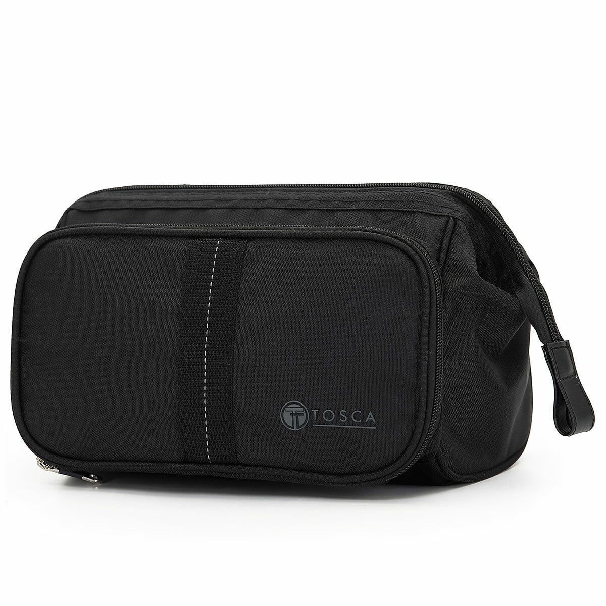 Tosca Water-Resistant Grooming Organiser TCA581 Black Nylon 1L