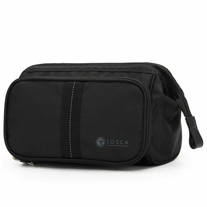 Tosca Water-Resistant Grooming Organiser TCA581 Black Nylon 1L