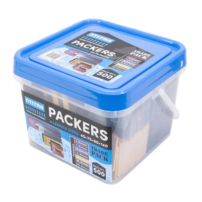 Titan Mixed Window Packers - 4 Sizes - 500 Piece