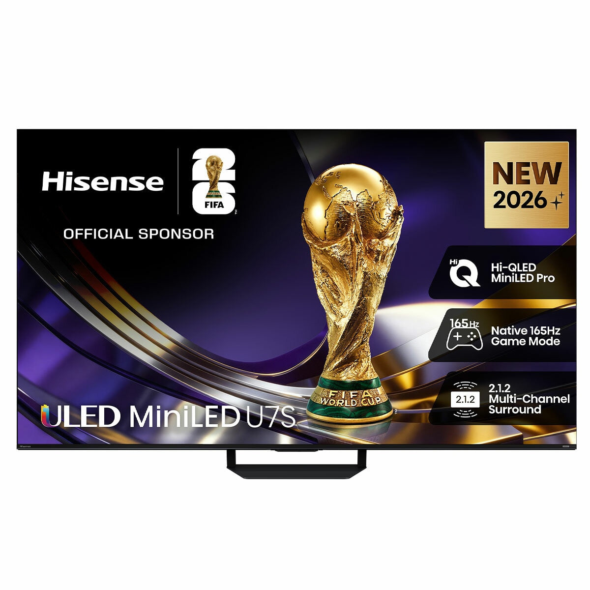 Hisense U7SAU Uled Mini LED 4K Smart Tv 165Hz Black 55U7SAU 55 Inch