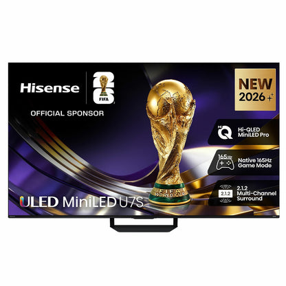 Hisense U7SAU Uled Mini LED 4K Smart Tv 165Hz Black 55U7SAU 55 Inch