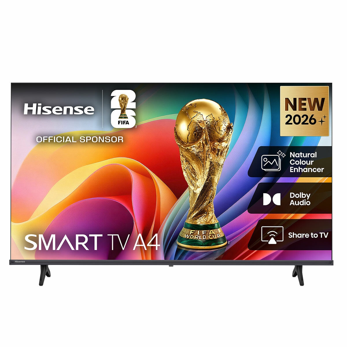 Hisense HD Smart LED Tv 32A4SAU Black Vidaa 32 inch