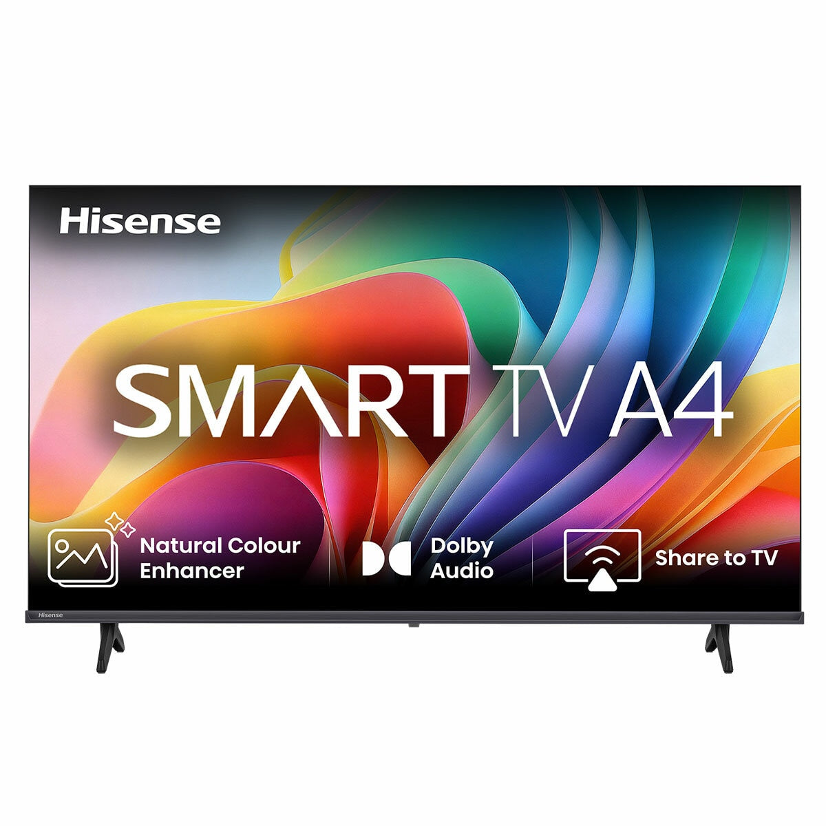 Hisense HD Smart LED Tv 32A4SAU Black Vidaa 32 inch