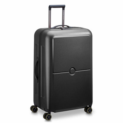 Delsey Turenne 2.0 Trolley Suitcase Black Polycarbonate Tsa 75cm