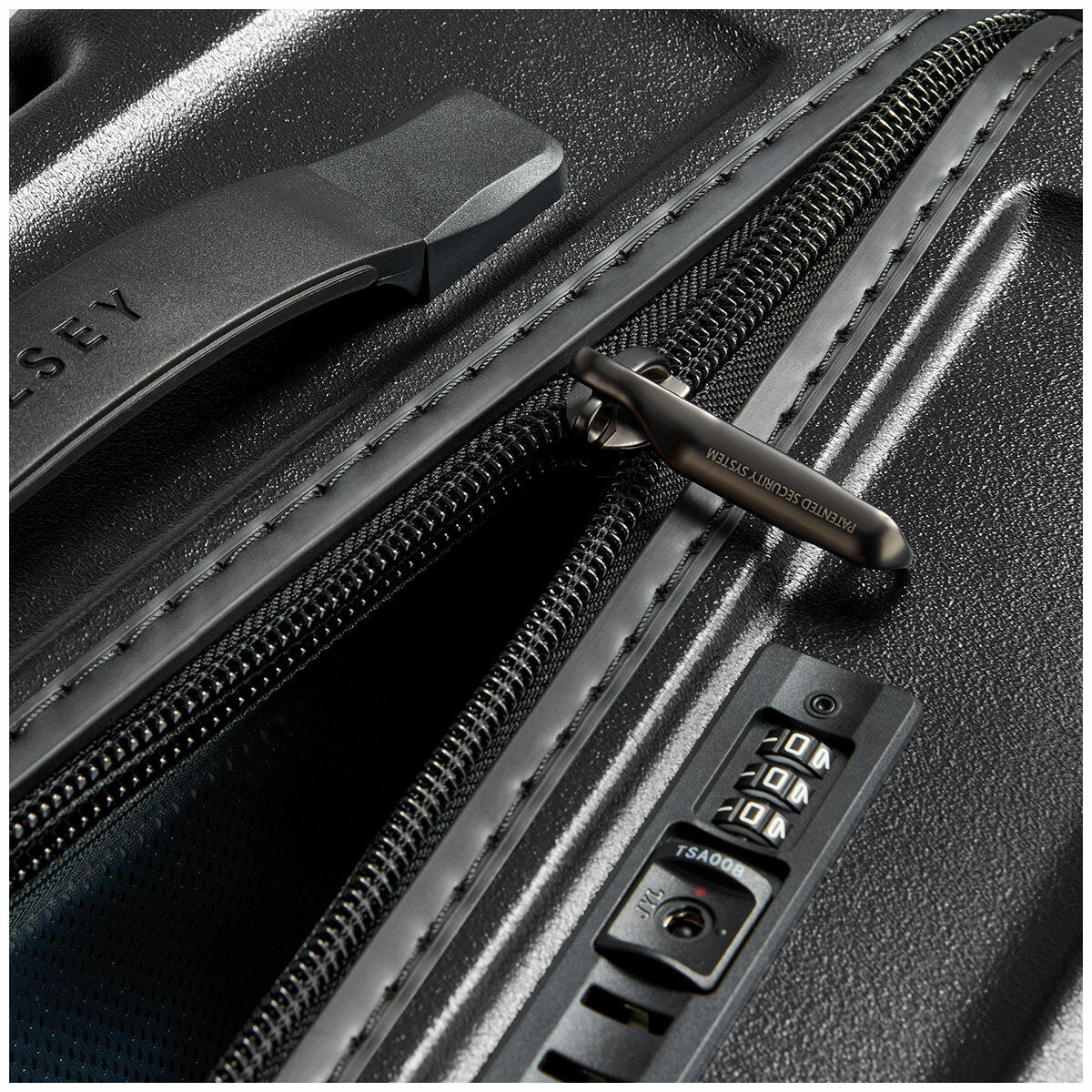Delsey Turenne 2.0 Trolley Suitcase Black Polycarbonate Tsa 75cm