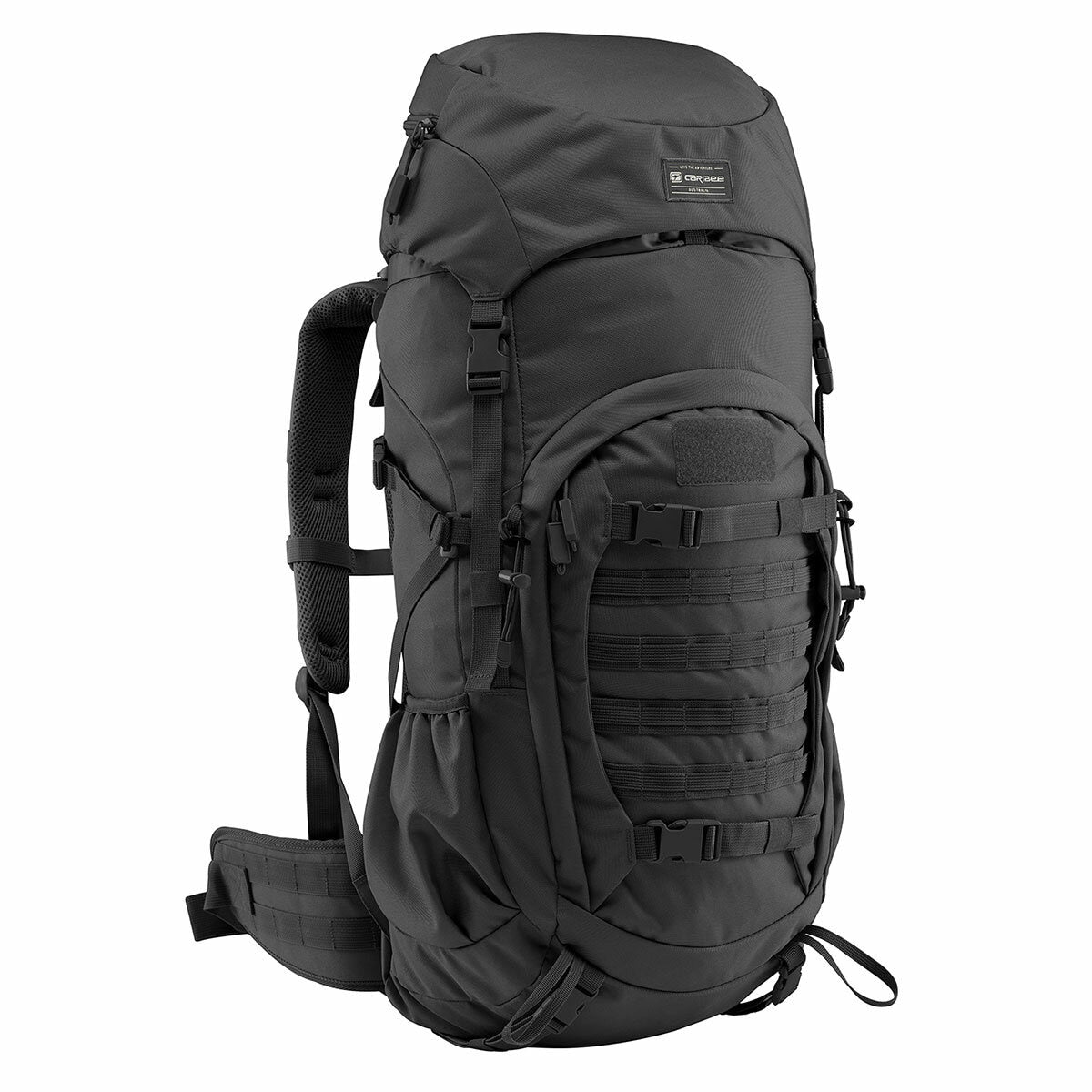 Caribee M60 Phantom Heavy Duty Rucksack Backpack Black 60L