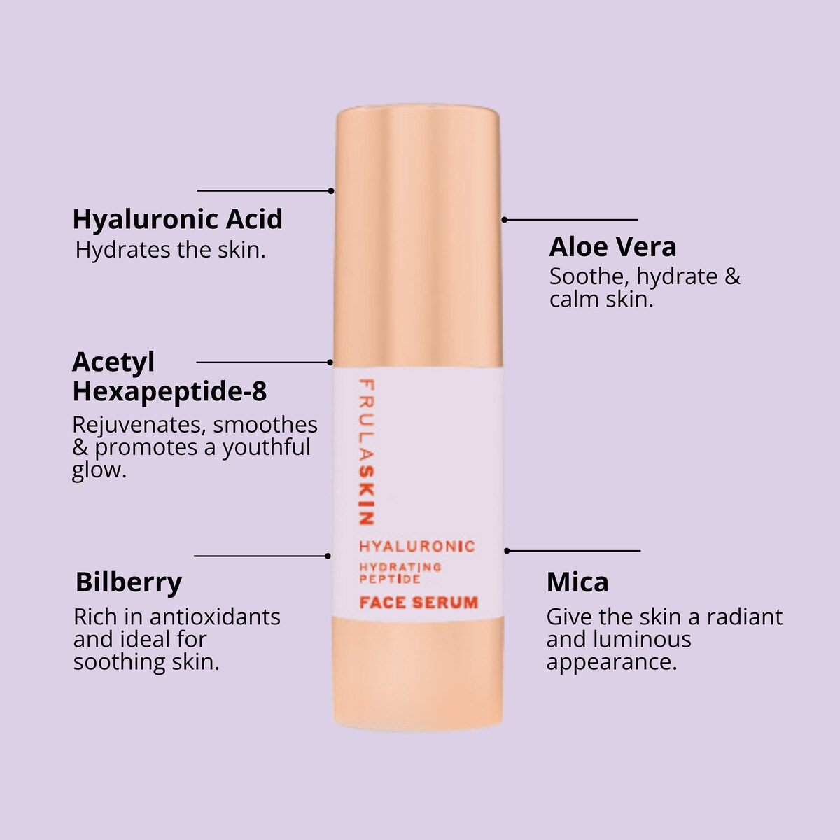 Frula Hyaluronic Peptide Hydrating Face Serum 30ml