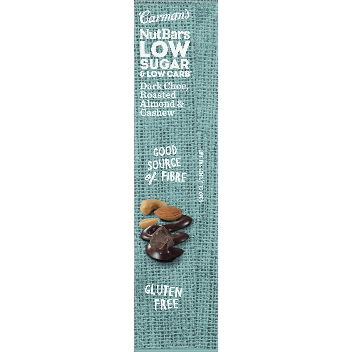Carmans Low Sugar & Carb Nut Bar Dark Choc 170g