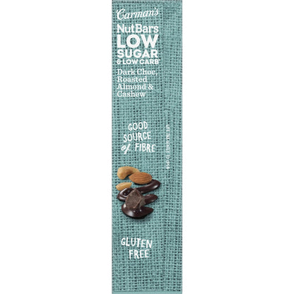 Carmans Low Sugar & Carb Nut Bar Dark Choc 170g